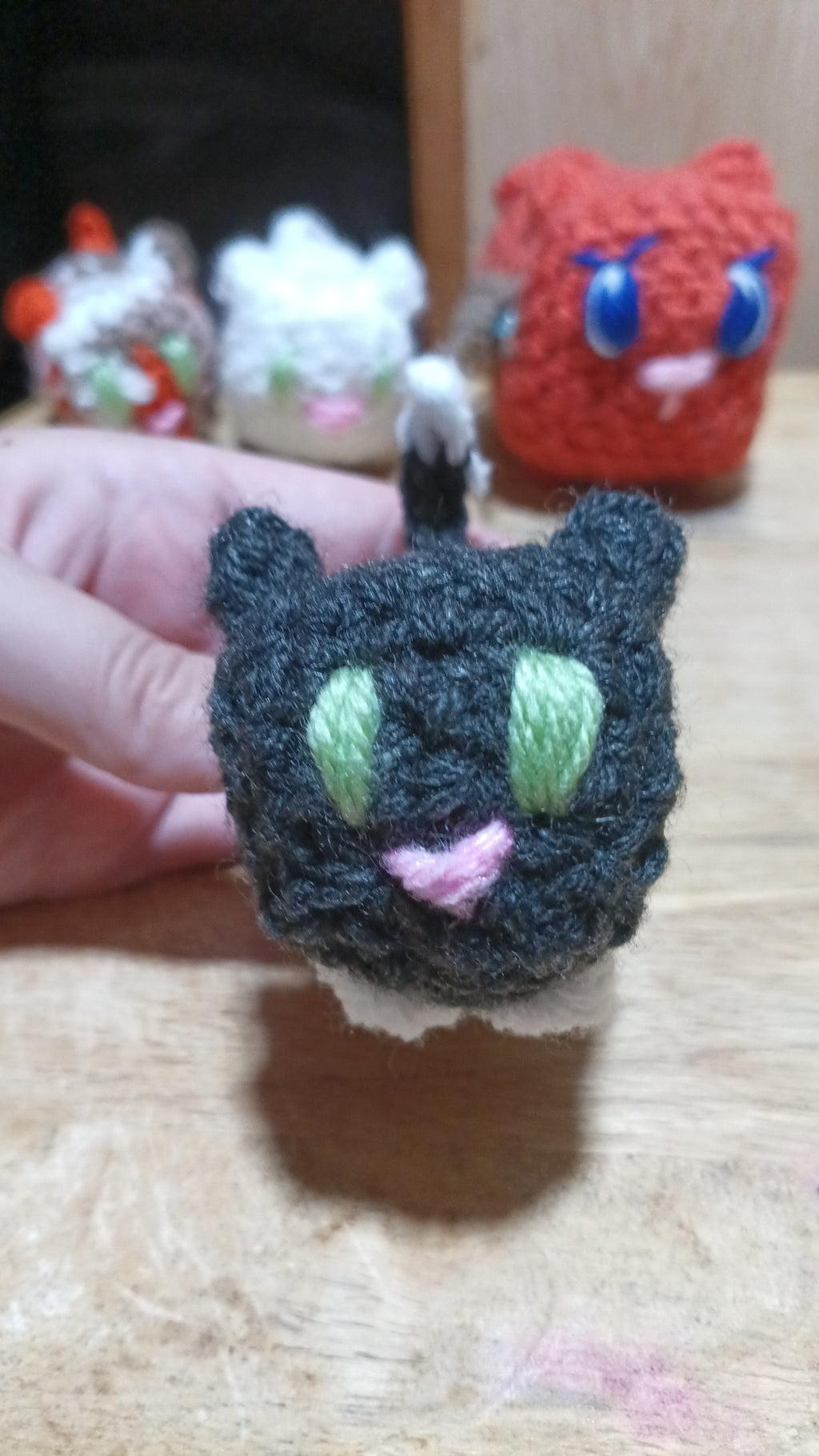 FREE SHIPPING - Azrenian Mystery Squish Cats; handmade crochet