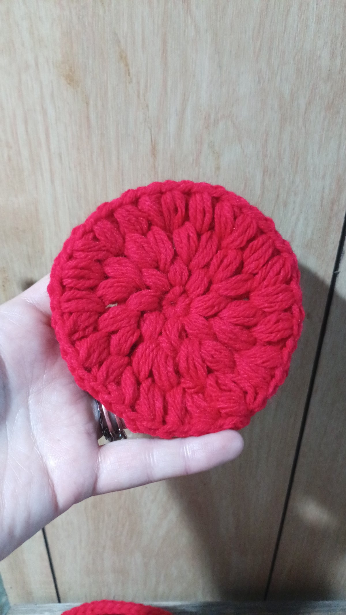 FREE SHIPPING - The Royal Rosette Crochet Set - 4 coasters and their basket